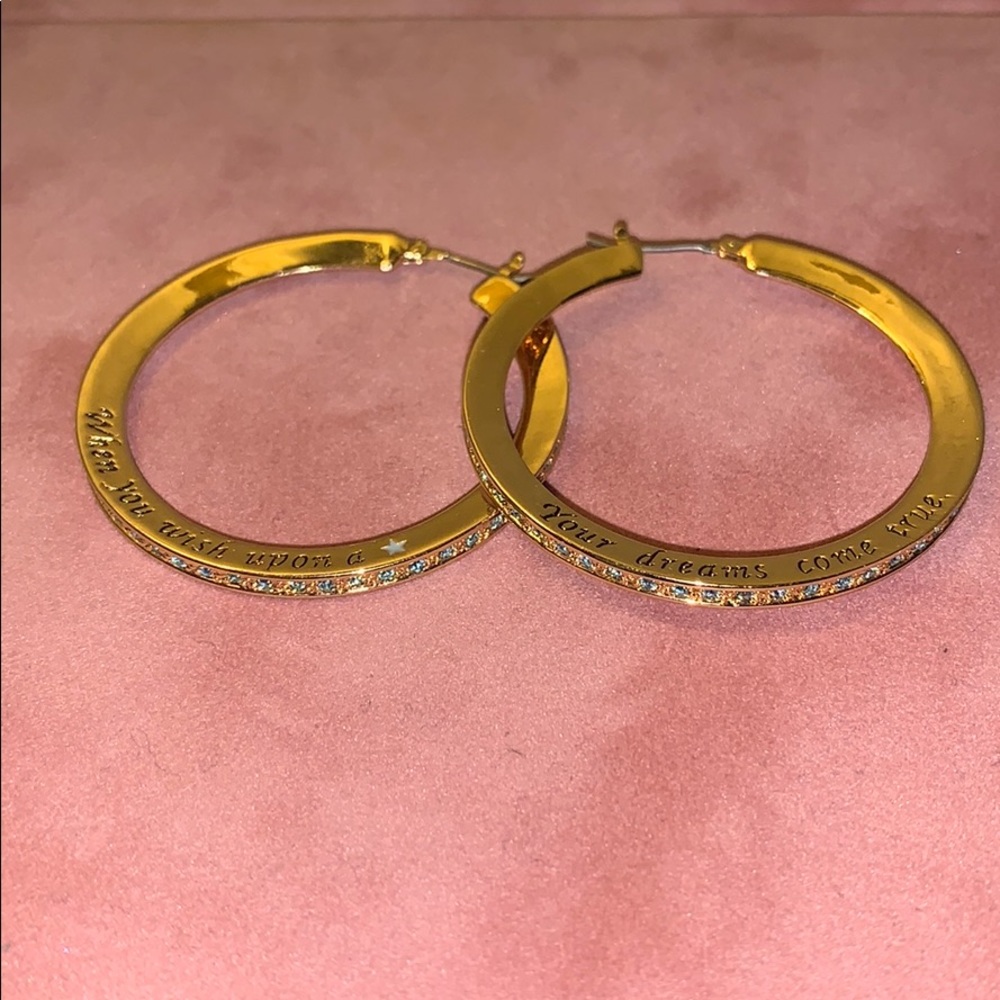 Disney Couture hoop earrings